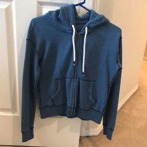 Blue hoodie